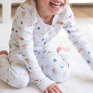 Sammy + Nat “Winter Dog” Prima Cotton Pajama Set Size 10